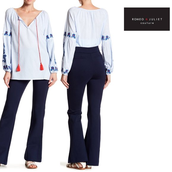 Romeo & Juliet Couture Women's Flared Pants - Picture 1 of 7